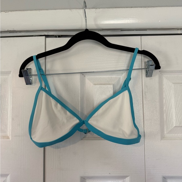 Forever 21 Other - White & Turquoise Trim Triangle Bra Top - Women Intimates